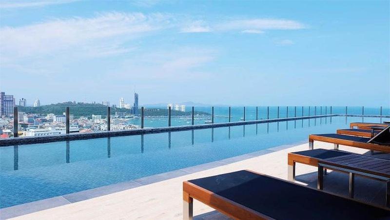 Great Location With Infinity Pool - Central Pattayaアパートメント エクステリア 写真