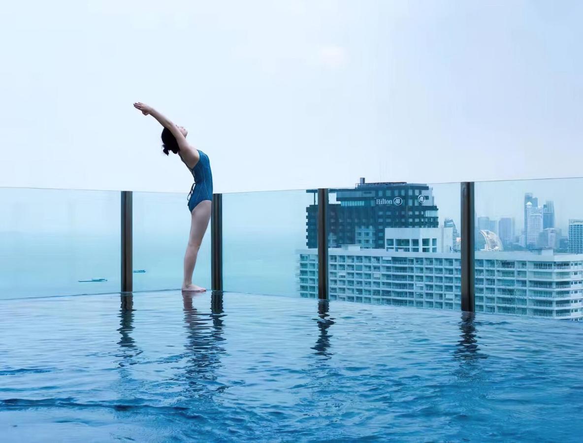 Great Location With Infinity Pool - Central Pattayaアパートメント エクステリア 写真