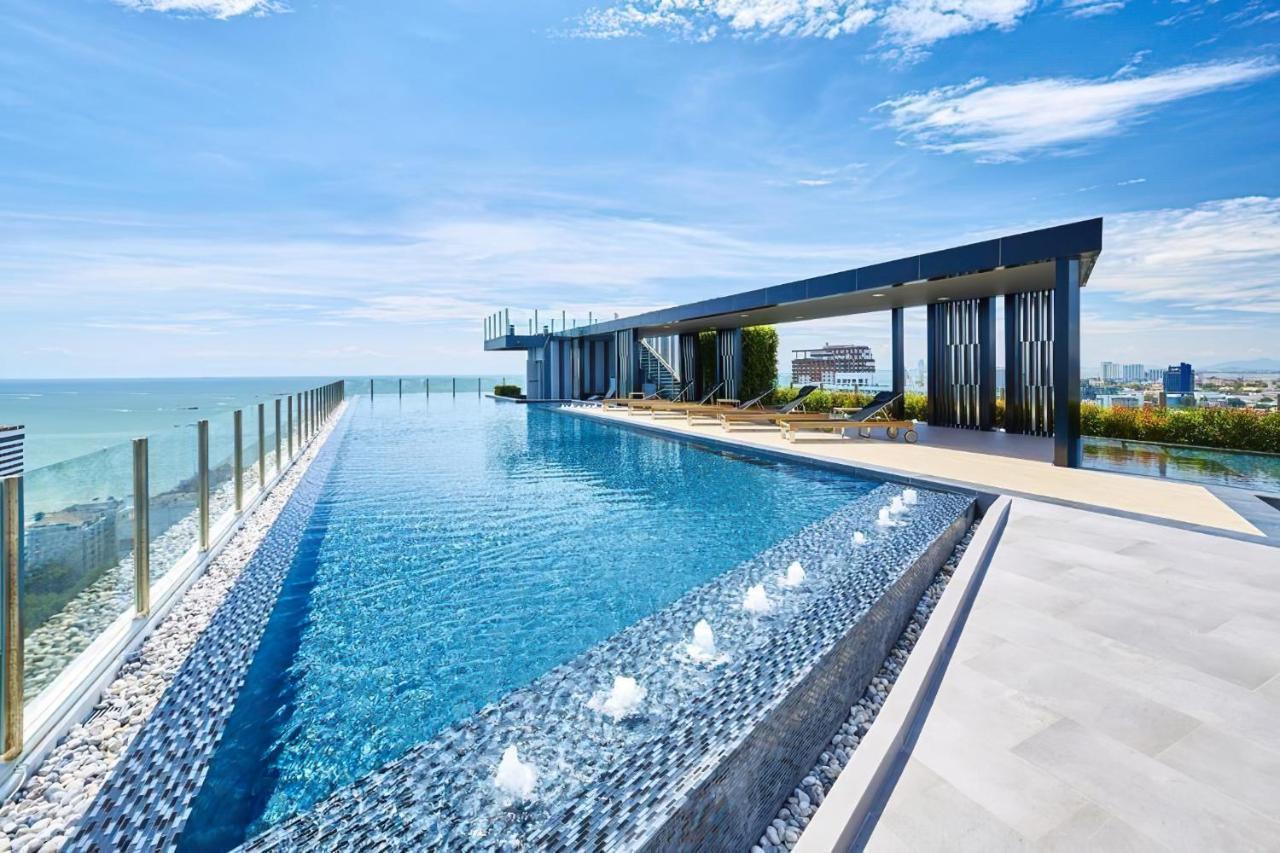 Great Location With Infinity Pool - Central Pattayaアパートメント エクステリア 写真