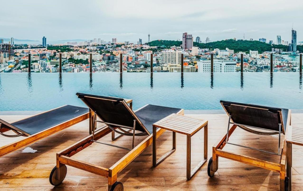 Great Location With Infinity Pool - Central Pattayaアパートメント エクステリア 写真