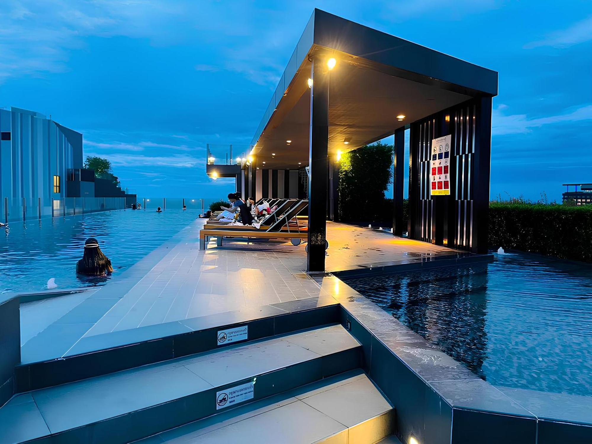 Great Location With Infinity Pool - Central Pattayaアパートメント エクステリア 写真